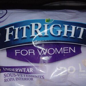 Fit Right Women's Incontinence Underwear 20 Pack L/XL